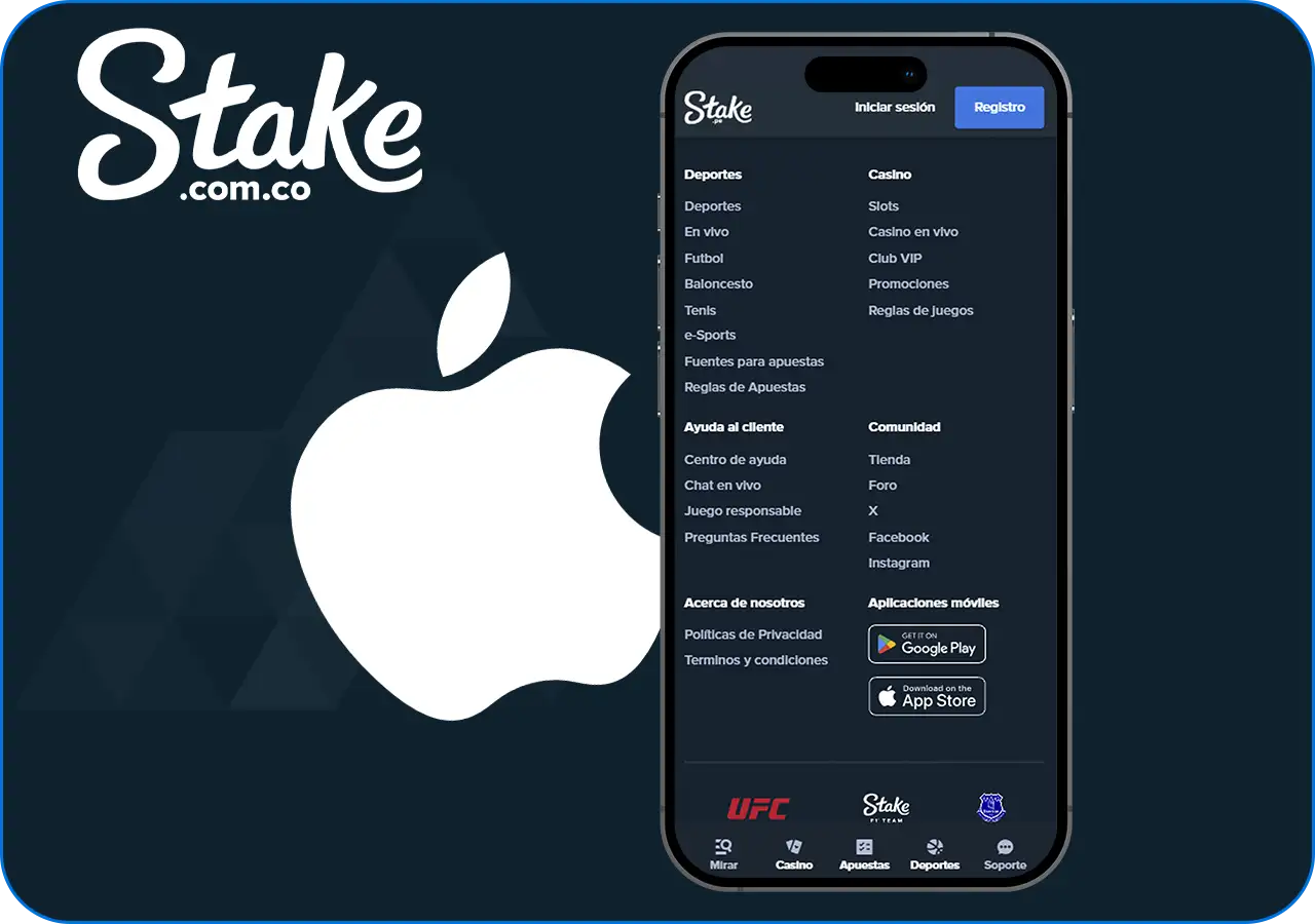 ¿Cómo descargo la aplicación móvil de Stake en iOS?