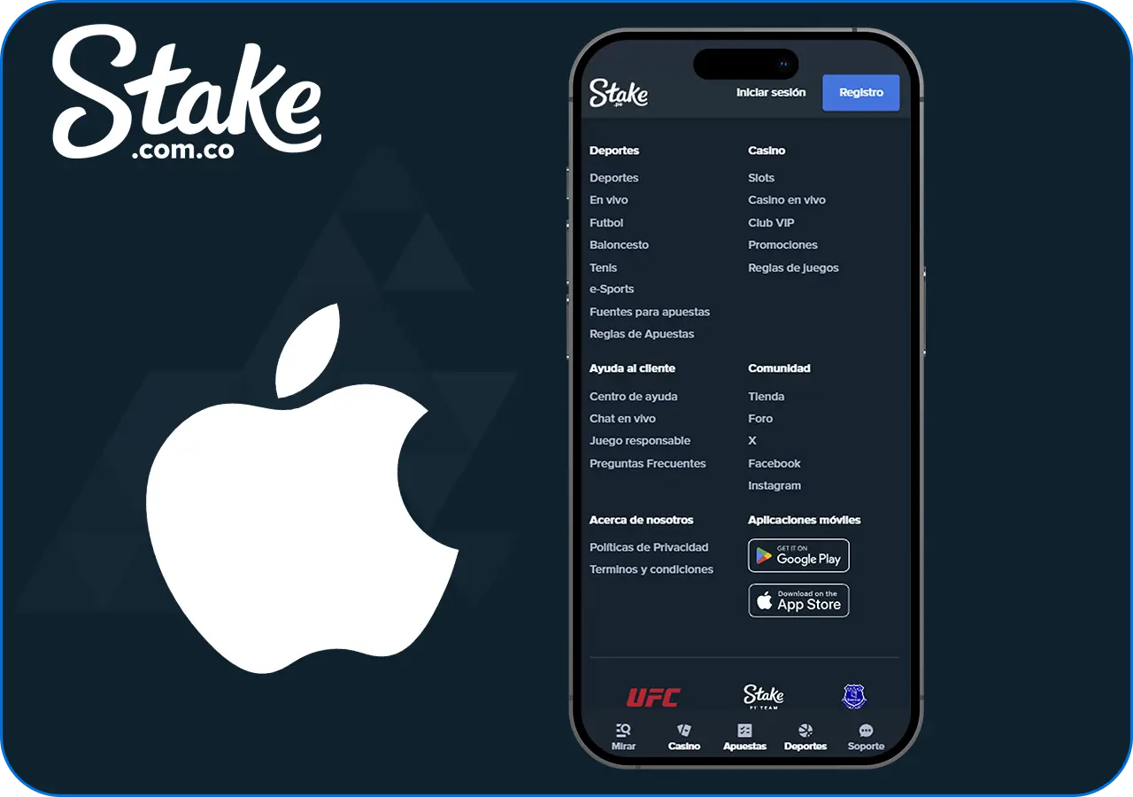 ¿Cómo descargo la aplicación móvil de Stake en iOS?