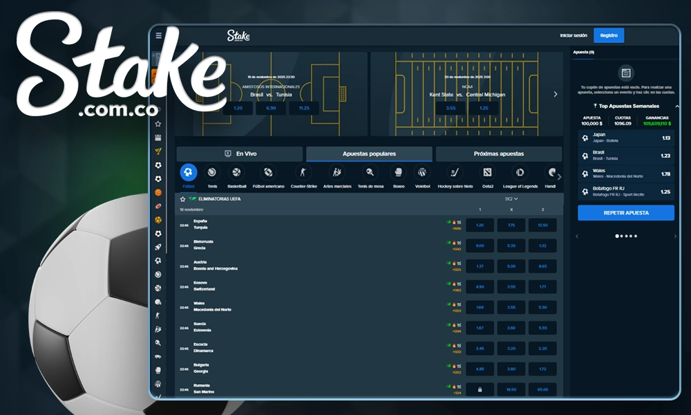 Apuestas deportivas Stake